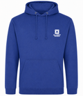 Royal Bluraatbox College Hoodie with Box Logo on the front and Large Logo on rear
