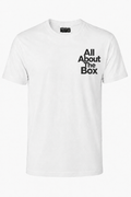 AATBOX White Short Sleeve T Shirt with Matt black Logo