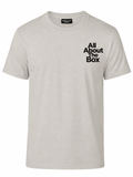 AATBOX Cement Short Sleeve T Shirt with Matt Black Chest Logo
