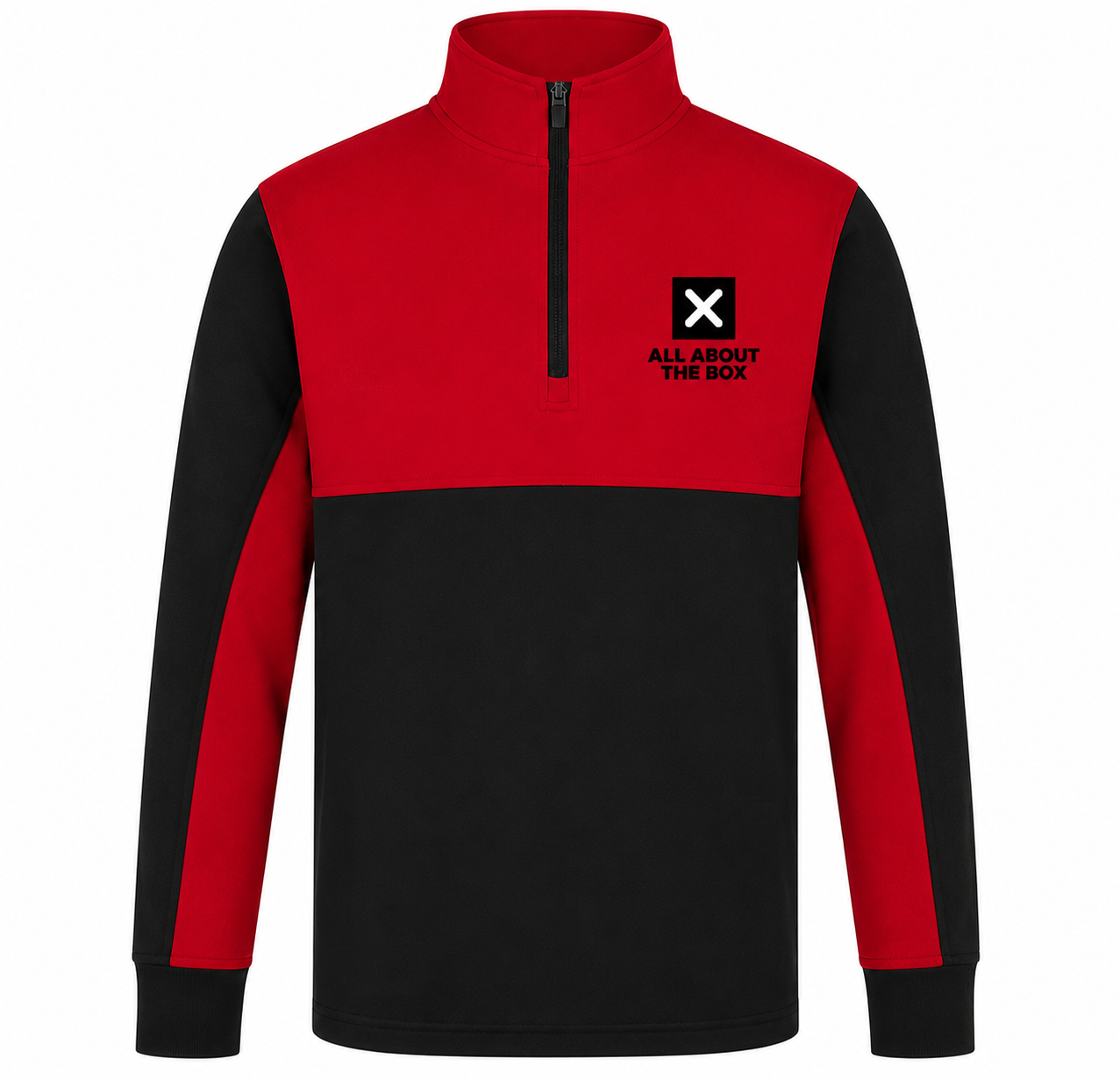 Performance Sport Top 1/4 zip Two tone Red/Black