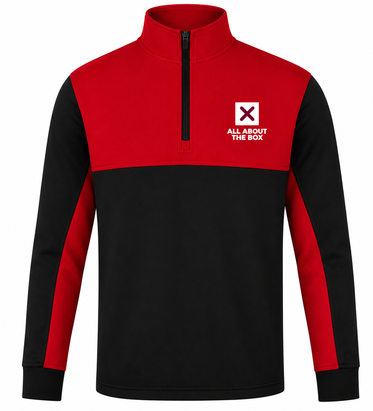 Performance Sport Top 1/4 zip Two tone Red/Black