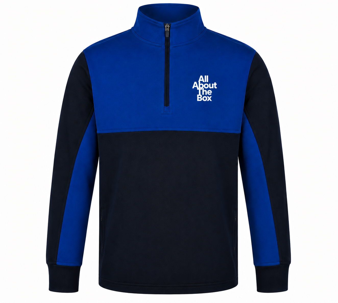 Performance Sports Top 1/4 zip Two tone Blue/Navy Blue