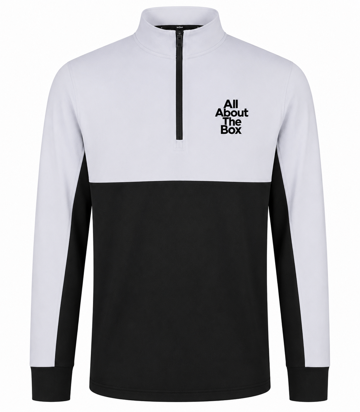 Performance Sports Top 1/4 zip Two tone White/ Black
