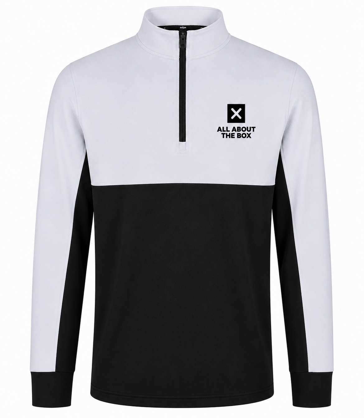 Performance Sports Top 1/4 zip Two tone White/ Black