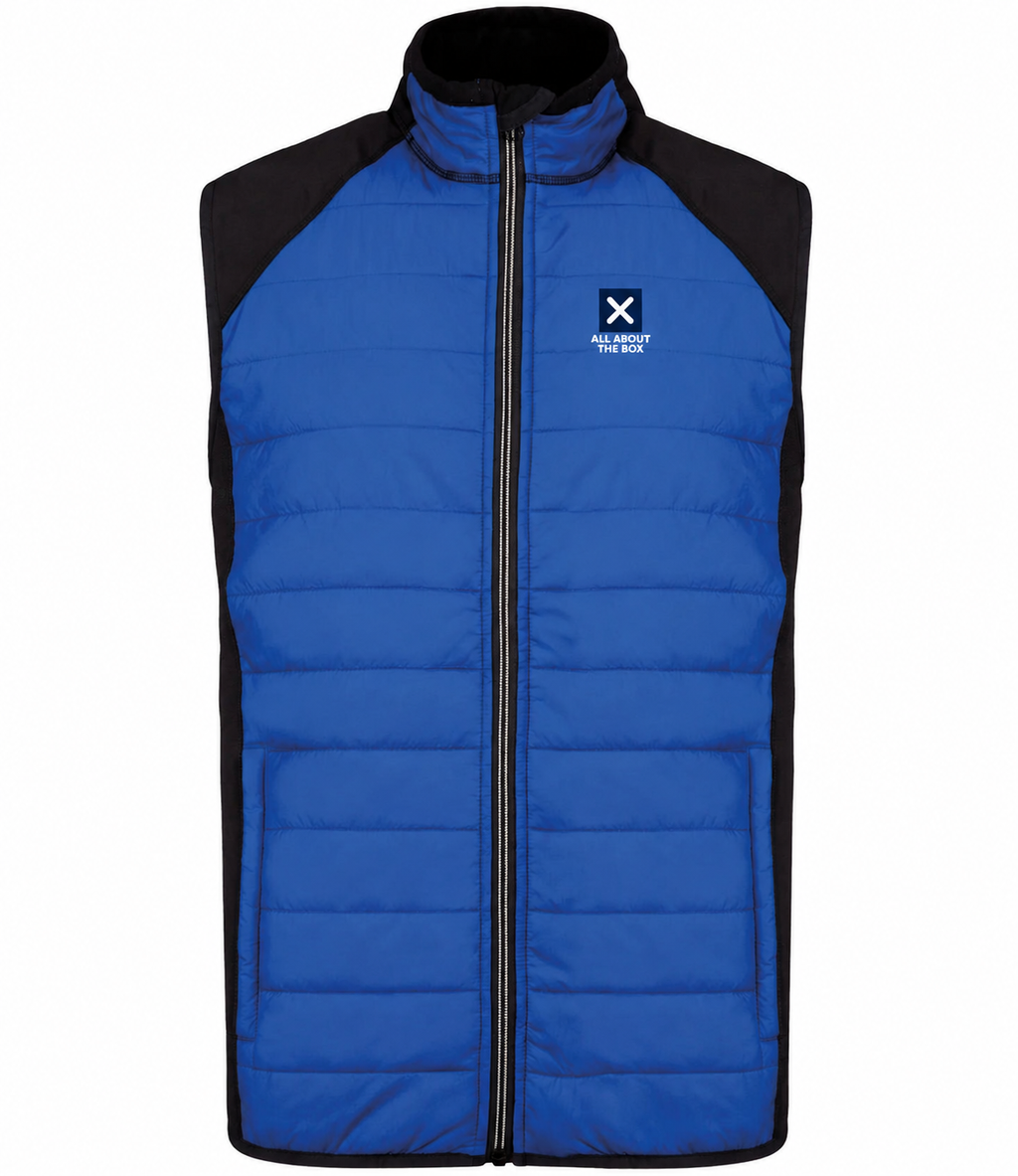 Dual Fabric Sports Bodywarmer Dark Royal Blue/Black