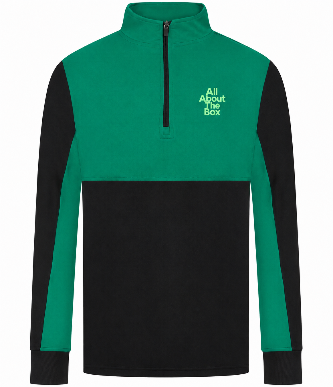 Performance Sports Top 1/4 zip Two tone Green/Black