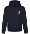 Black Heavyweight Hoodie Front and Back Logo's