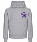 Heather Grey Heavyweight Hoodie Front Logo