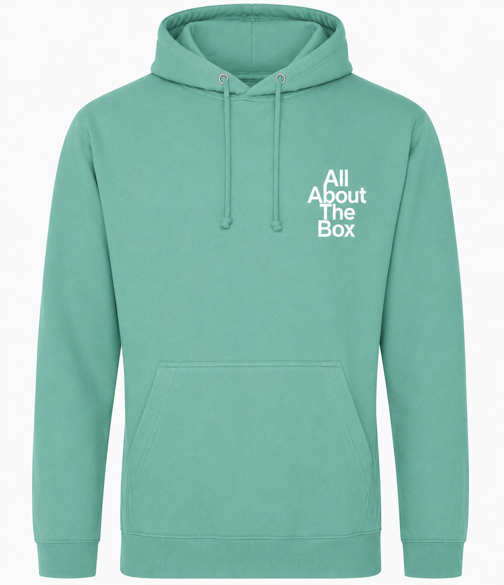 Spring Green aatbox College Hoodie with Logo on the front