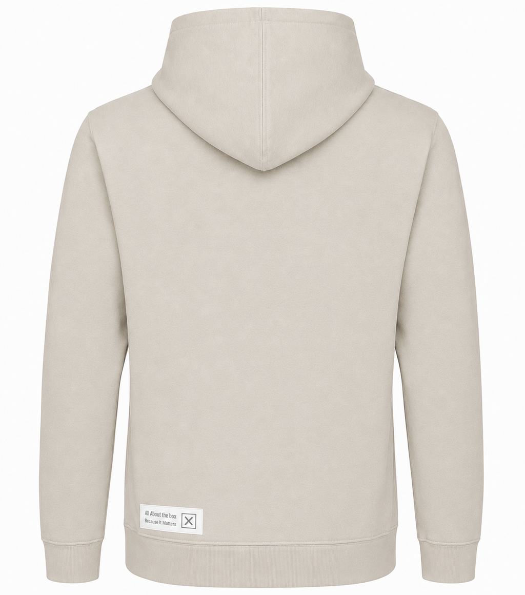 Natural Stone aatbox College Hoodie with Logo on the front