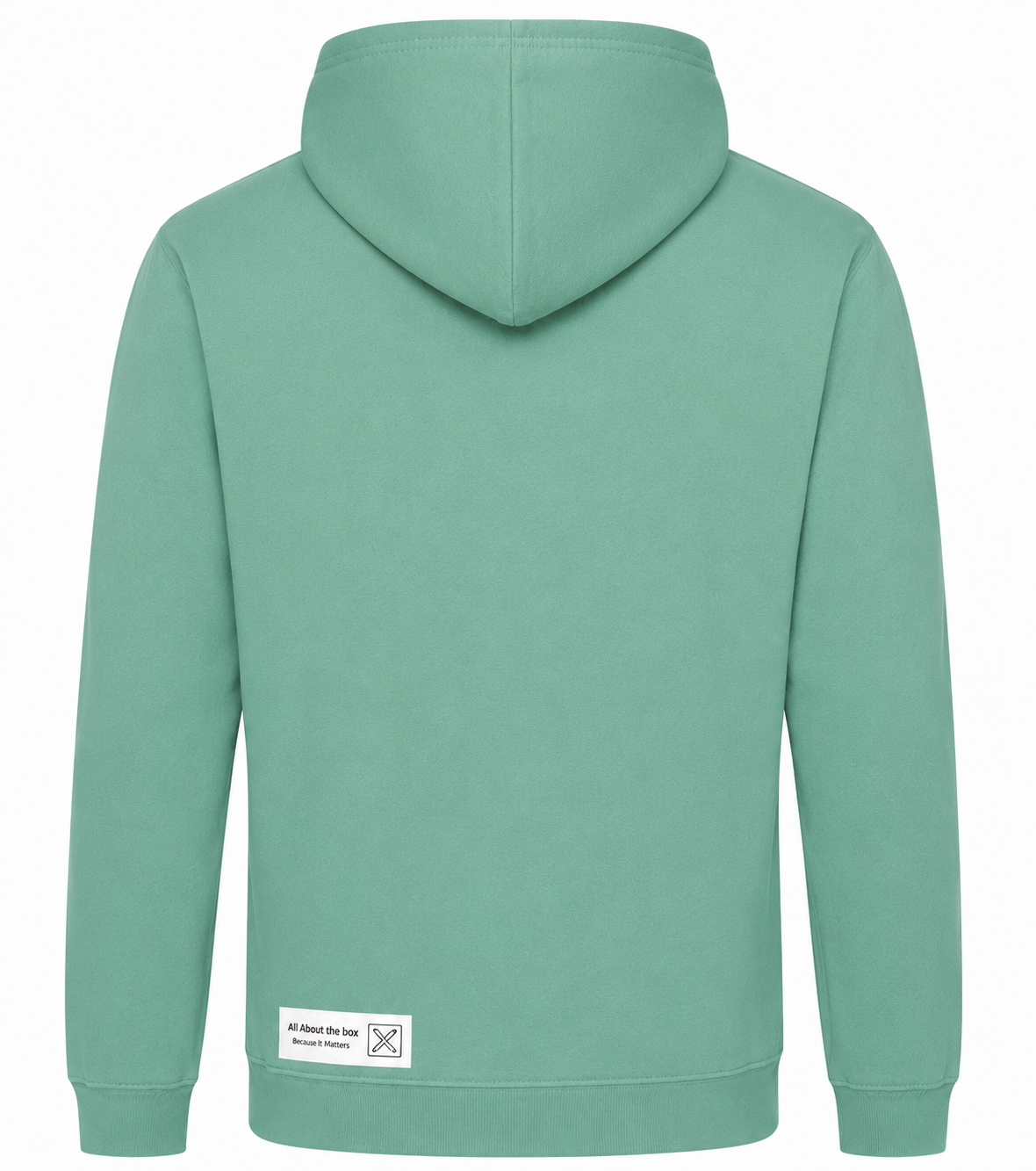 Spring Green aatbox College Hoodie with Logo on the front