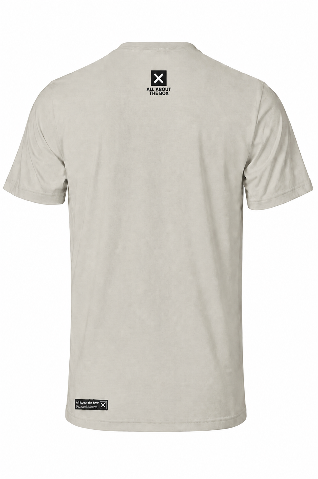 AATBOX Cement Short Sleeve T Shirt with Matt Black Chest Logo