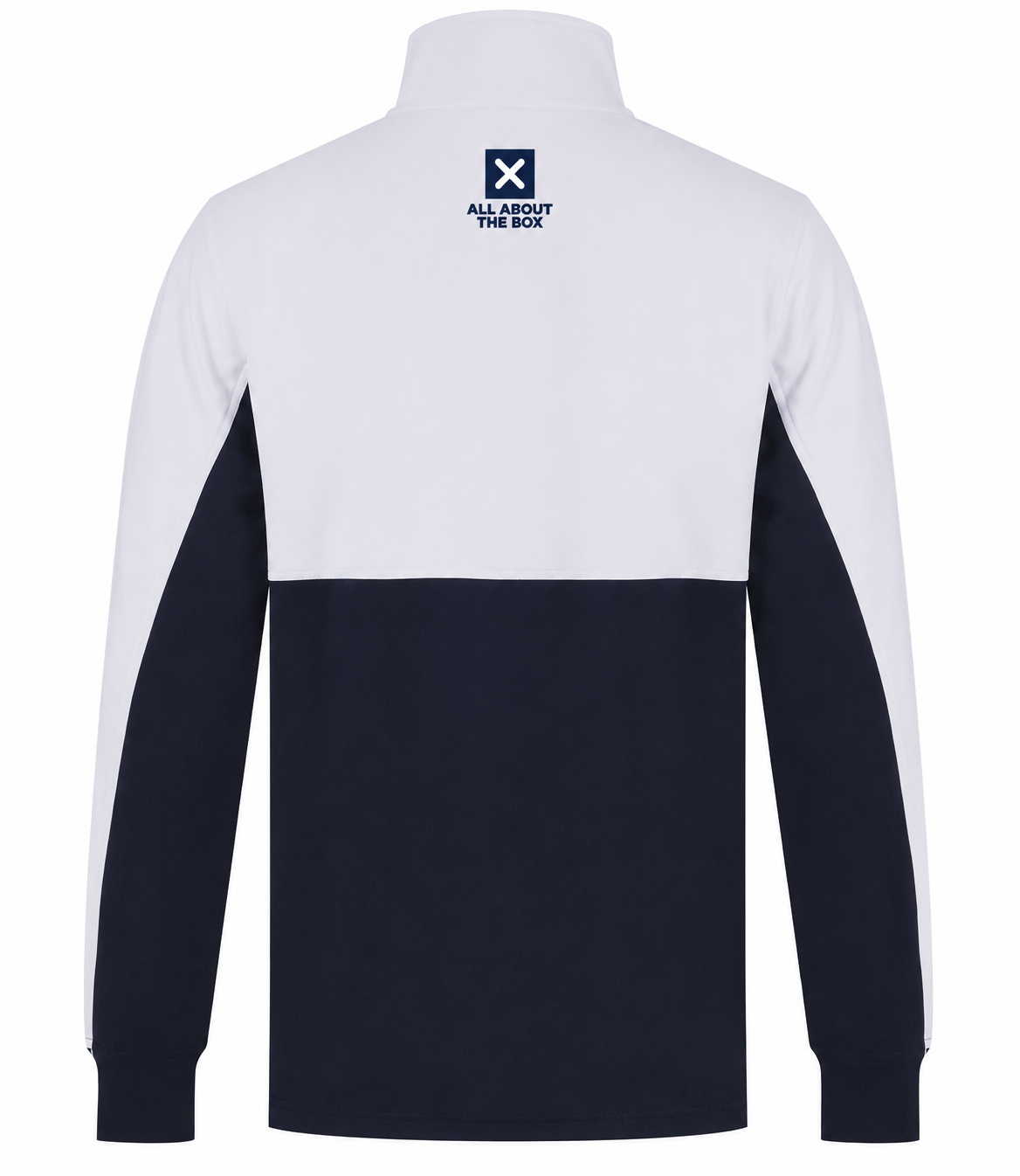 Tracksuit Top 1/4 zip Two tone White/Navy Blue