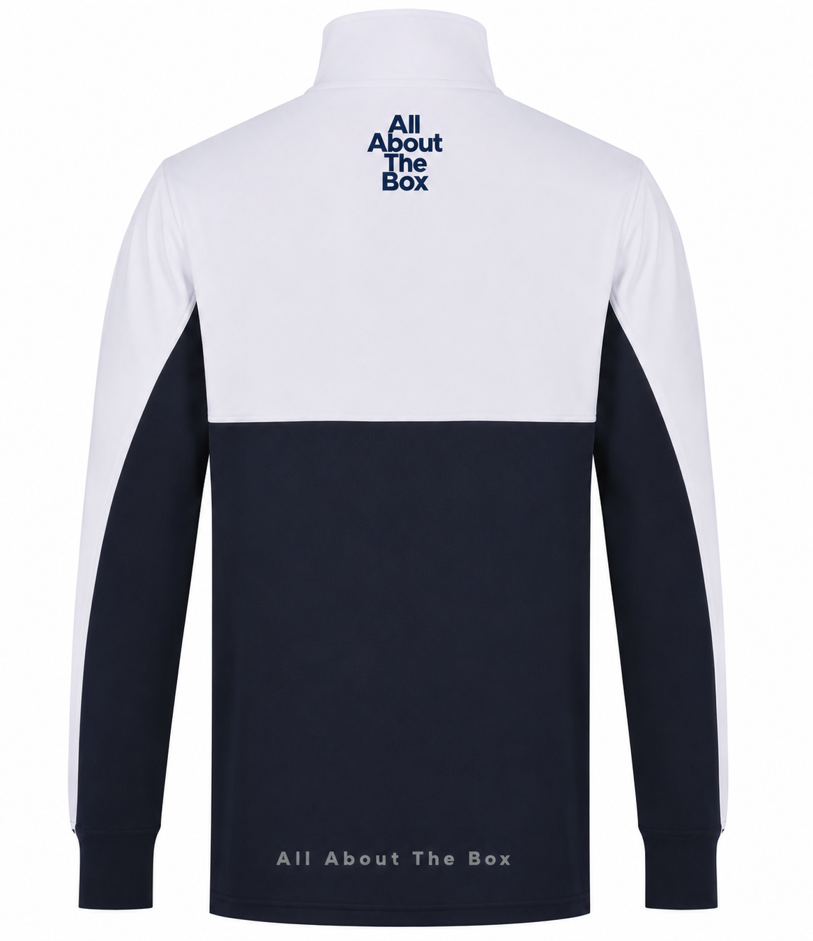Tracksuit Top 1/4 zip Two tone White/Navy Blue