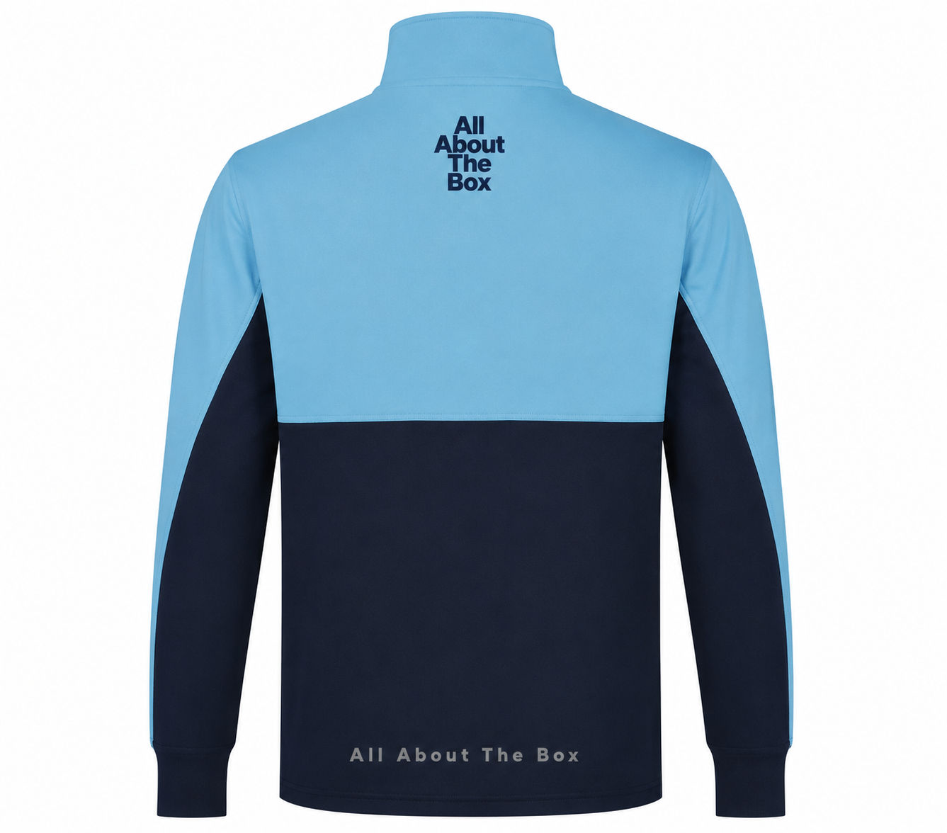 Tracksuit Top 1/4 zip Two tone Blue/Navy Blue