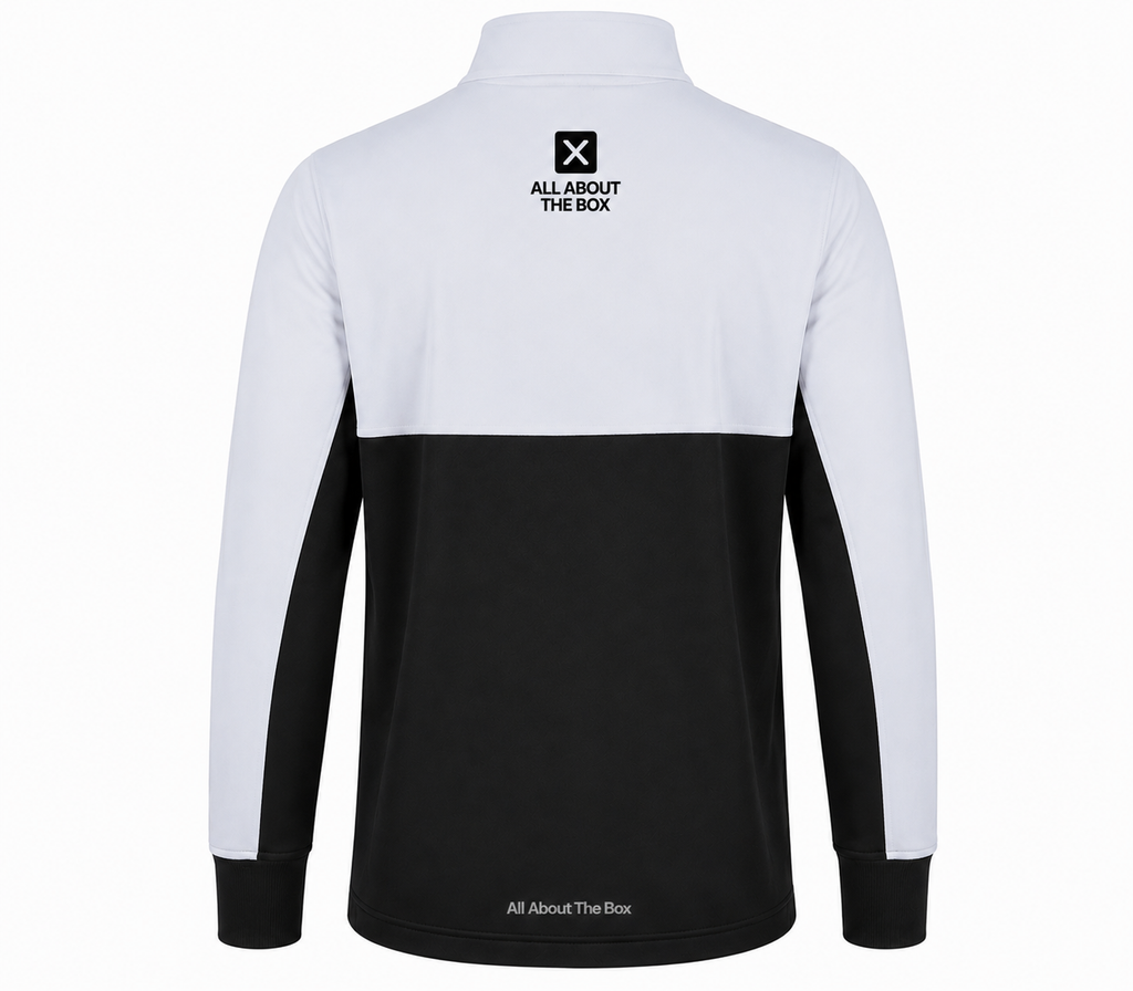 Performance Sports Top 1/4 zip Two tone White/ Black