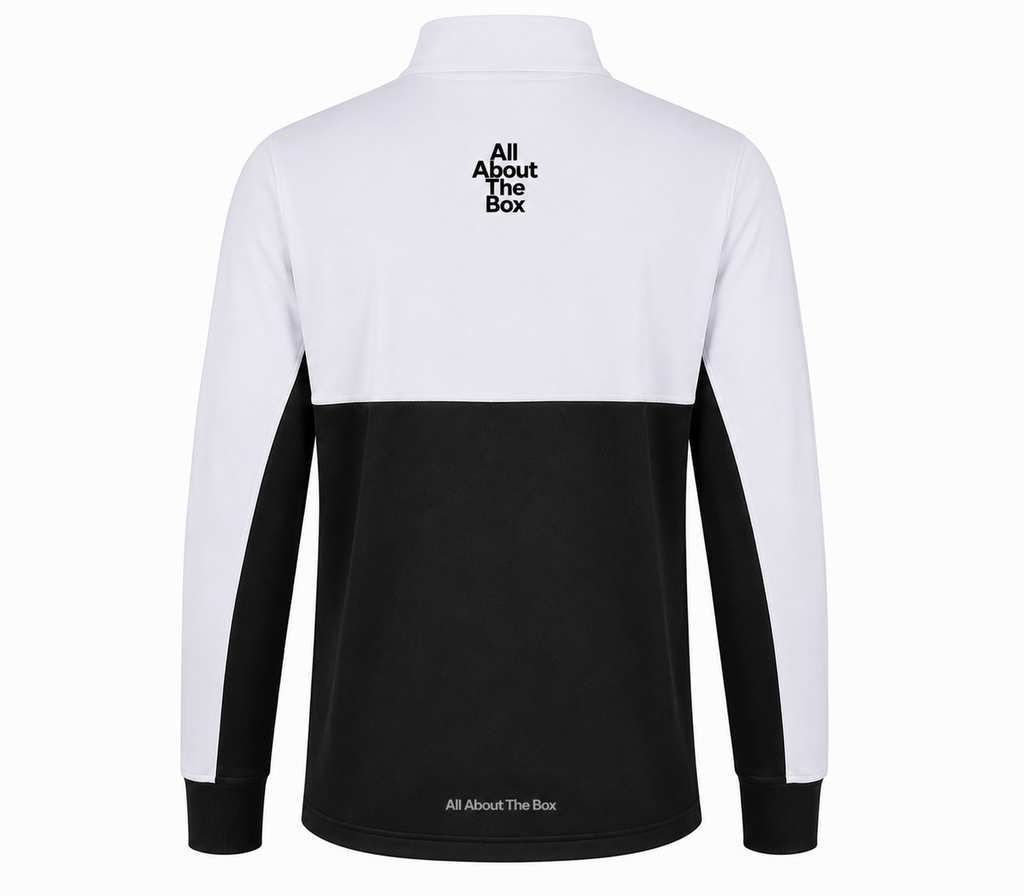 Performance Sports Top 1/4 zip Two tone White/ Black