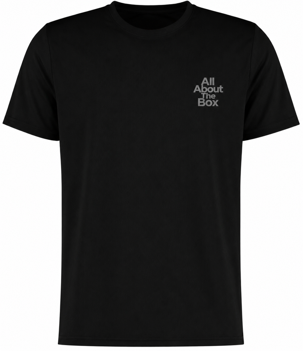 Sports Performance Short Sleeve Black T Shirt