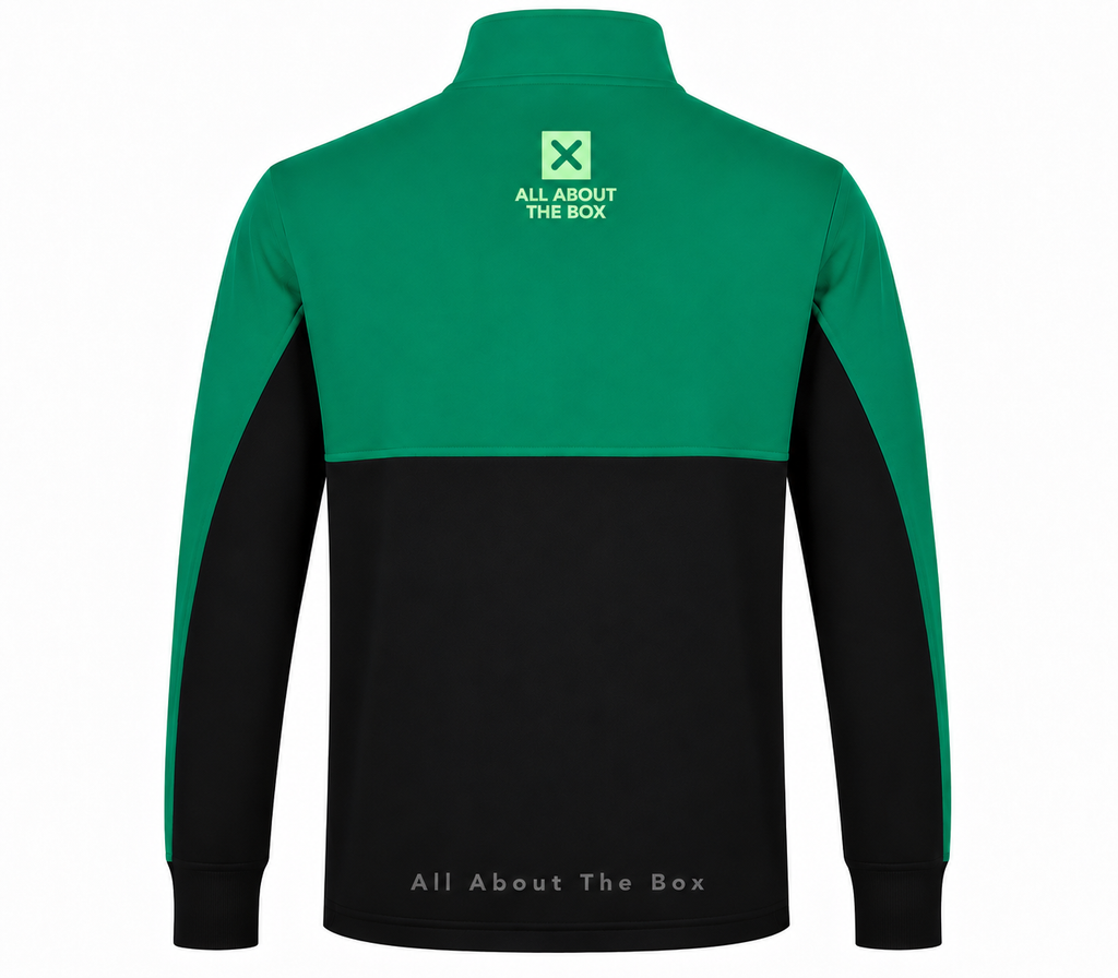 Performance Sports Top 1/4 zip Two tone Green/Black