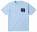 AATBOX Light Blue Short Sleeve T Shirt with All About The game Boxing with Box Logo on rear