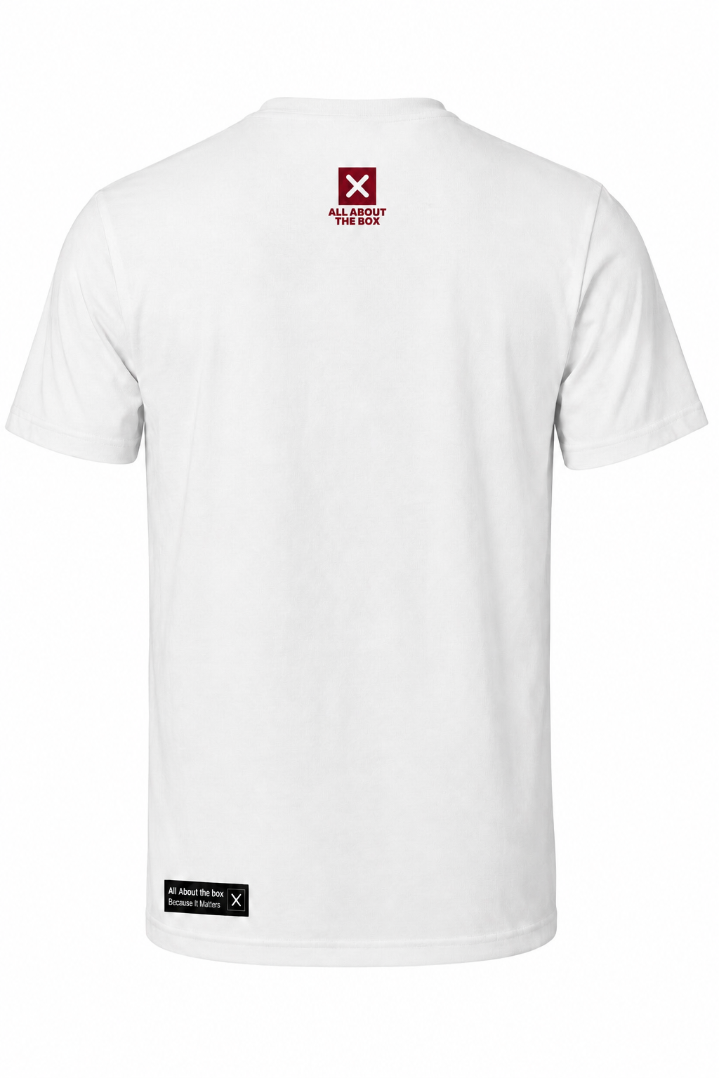 AATBOX White Short Sleeve T Shirt with Red Logo's