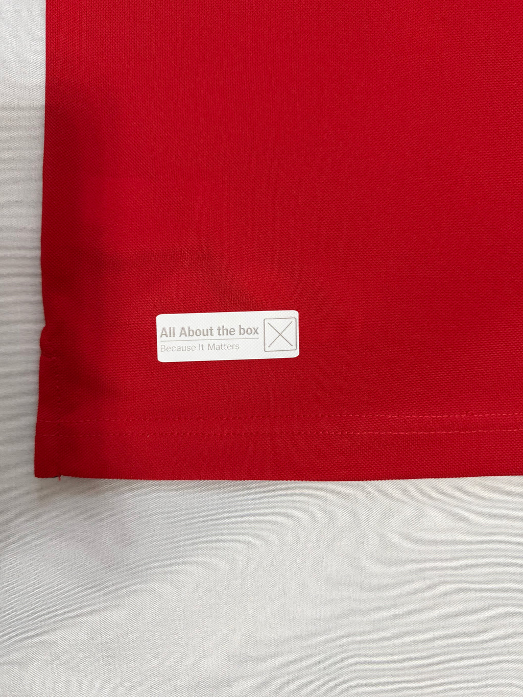 AATBox Short Sleeved Red Polo Shirt