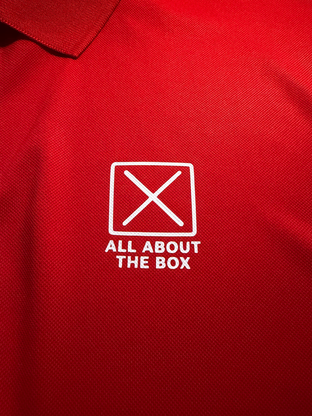 AATBox Short Sleeved Red Polo Shirt