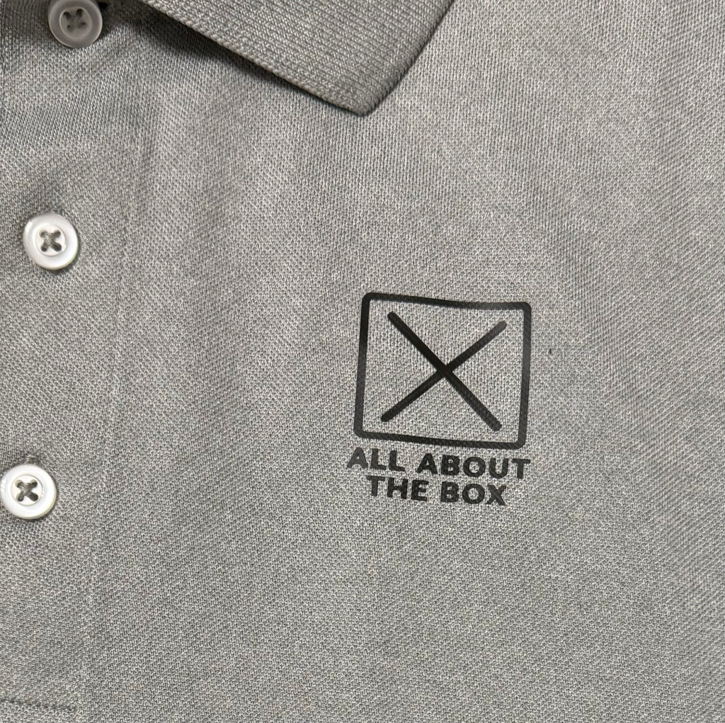 AATBox Short Sleeved Light Grey Polo Shirt