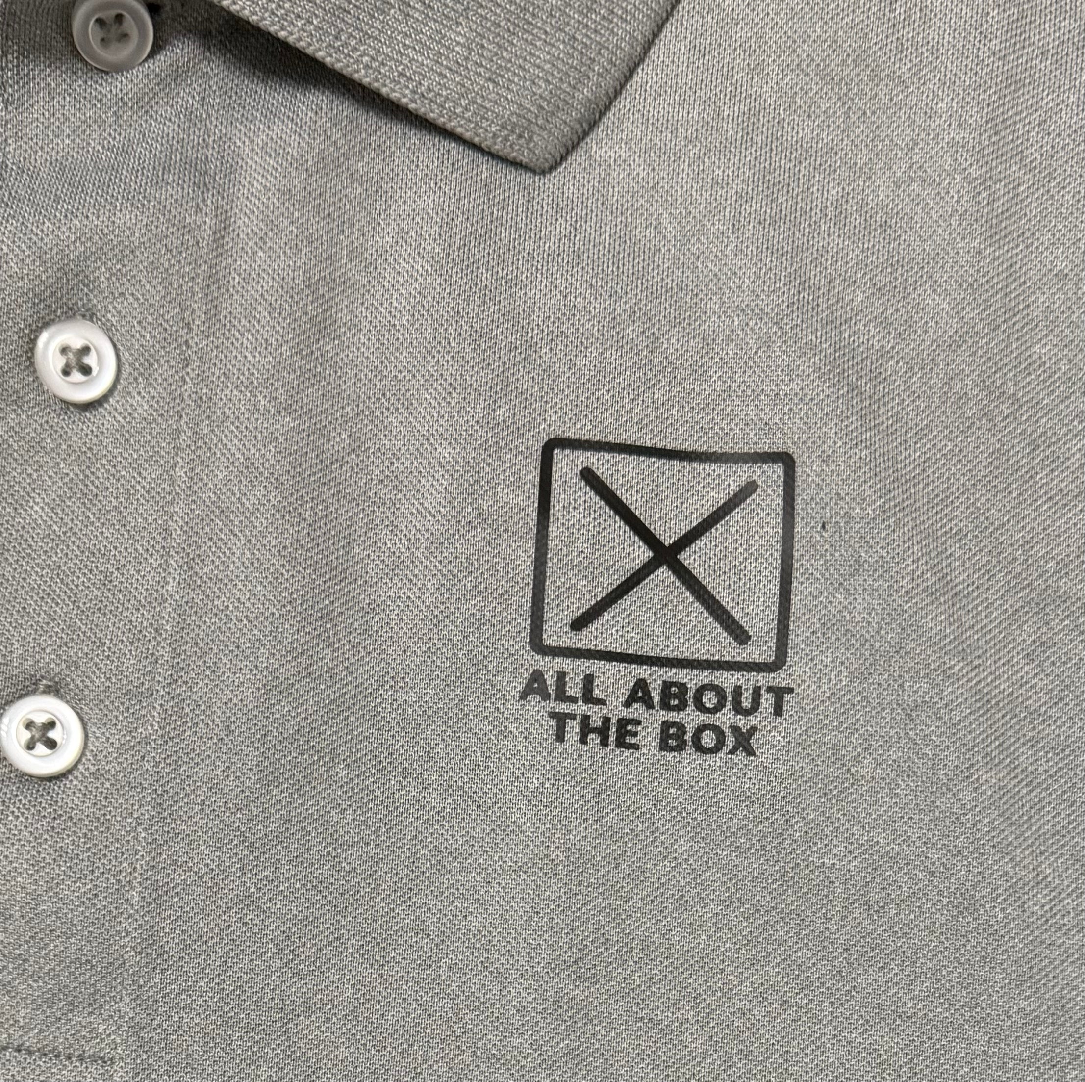 AATBox Short Sleeved Light Grey Polo Shirt